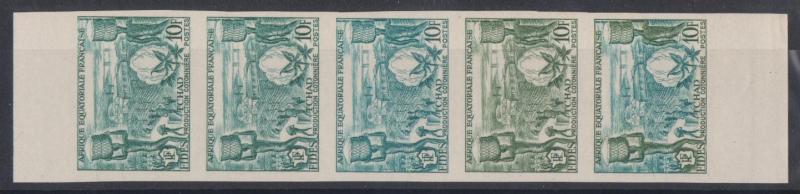 Fr_Equat_Africa_1956_Yvert_233-Scott_190_five_v