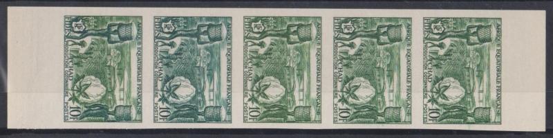 Fr_Equat_Africa_1956_Yvert_233-Scott_190_five_w
