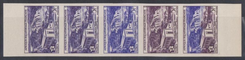 Fr_Equat_Africa_1956_Yvert_232-Scott_189_five_w