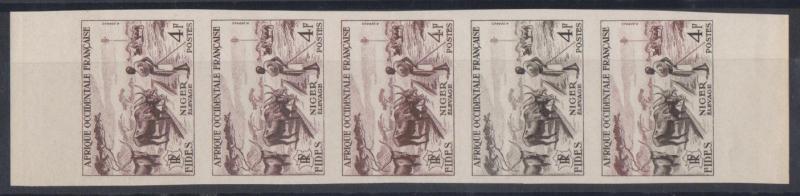 Fr_West_Africa_1955_Yvert_57-Scott_68_five_h