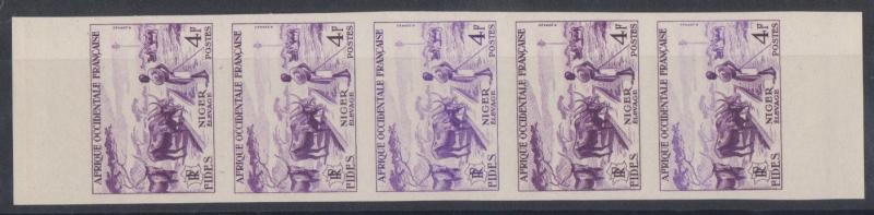 Fr_West_Africa_1955_Yvert_57-Scott_68_five_i