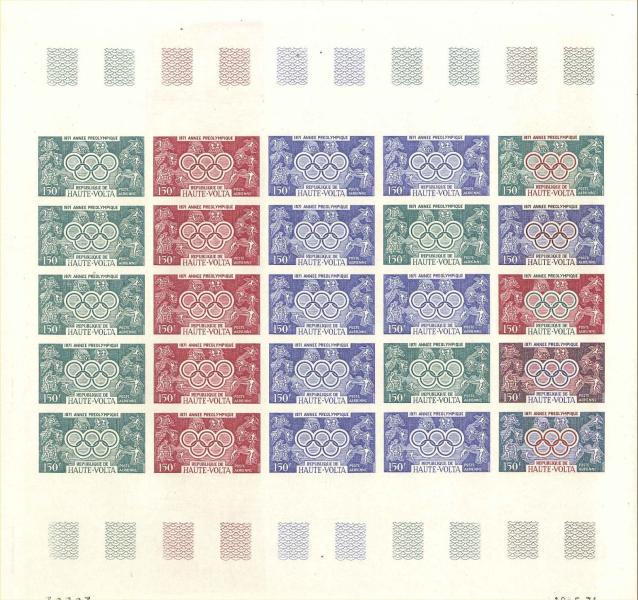 Upper_Volta_1971_Yvert_PA93-Scott_C93_full_sheet