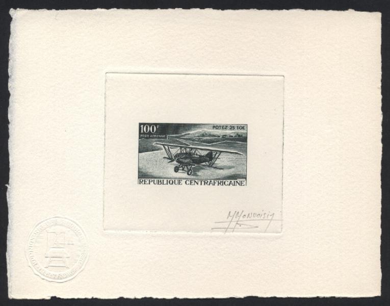 Central_Africa_1967_Yvert_PA50-Scott_C47_dark-green_f