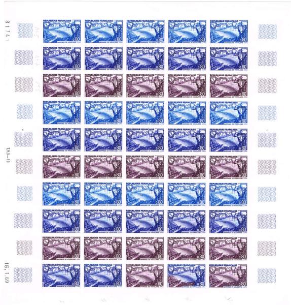 France_1969_Yvert_1583-Scott_1233_full_sheet_b