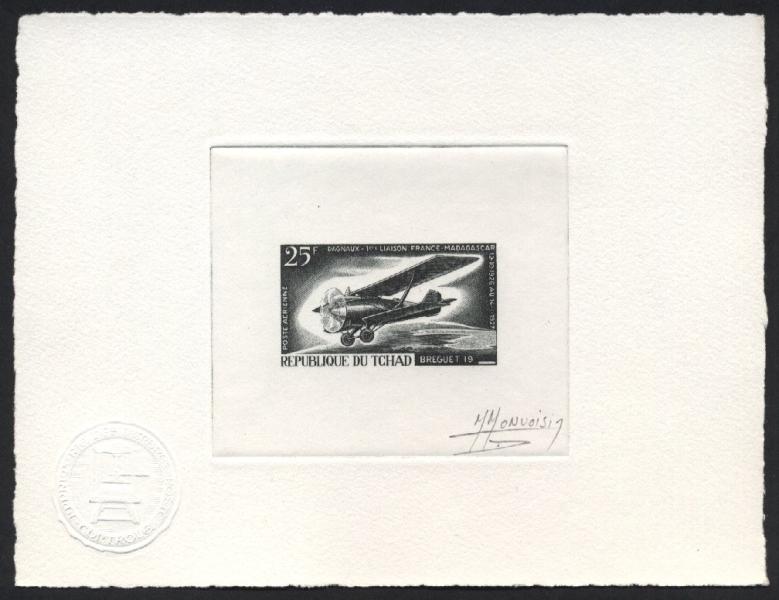 Chad_1967_Yvert_PA37-Scott_C33_black_e