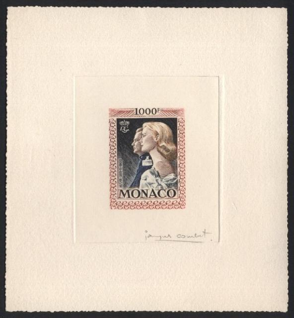 Monaco_1959_Yvert_PA72a-Scott_C55_unadopted_1000f_Grace_et_Rainier_III_gros_multicolor_ca_AP