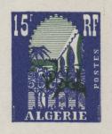 Algeria_1954_Yvert_314a-Scott_258_unadopted_15f_Musee_du_Bardo_blue_117_Lc_green_303_Lc_typo_CP_detail