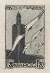 Morocco_1939_Yvert_PA44a-Scott_C21_unissued_1f20_Storks_and_Minaret_black_AP_detail