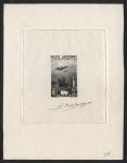 Algeria_1949_Yvert_PA13b-Scott_CB3_unadopted_15f_+_20f_avion_statue_et_mosquee_ruled_ground_black_AP