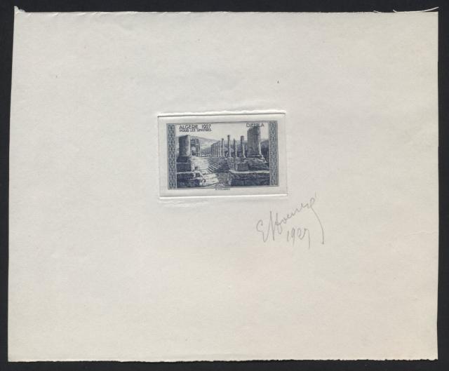 Algeria_1927_Yvert_92a-Scott_B19_unadopted_Ruines_de_Djemila_etat_dark-blue_aa_AP