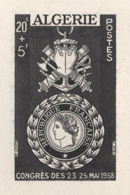 Algeria_1952_Yvert_296a-Scott_B65_unadopted_20f_+_5f_Medaille_militaire_black_aa_AP_detail