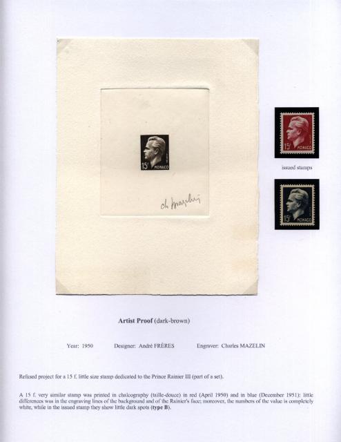 pag 025 Rainier III 15f taille-douce gravure grossiere a