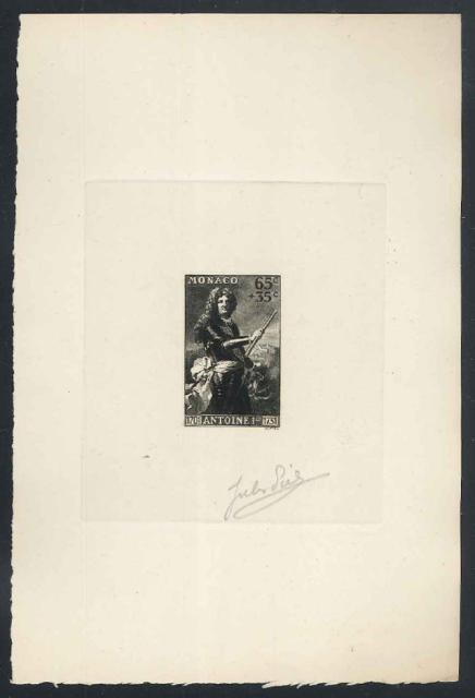 Monaco_1939_Yvert_189a-Scott_B30_unadopted_Antoine_1er_65c_+_35c_black_b_AP