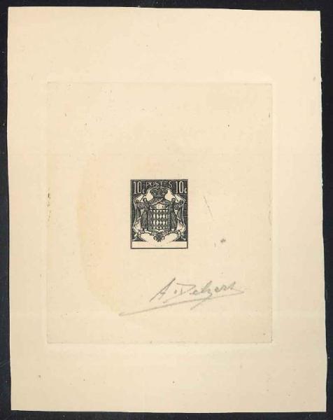 Monaco_1937_Yvert_158-Scott_149_1er_etat_black