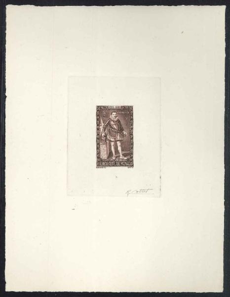 Monaco_1942_Yvert_235-Scott_B62_dark-brown_a