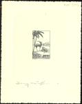 Morocco_1939_Yvert_196a-Scott_173_unissued_engraved_4f50_gazelles_deep-green_AP