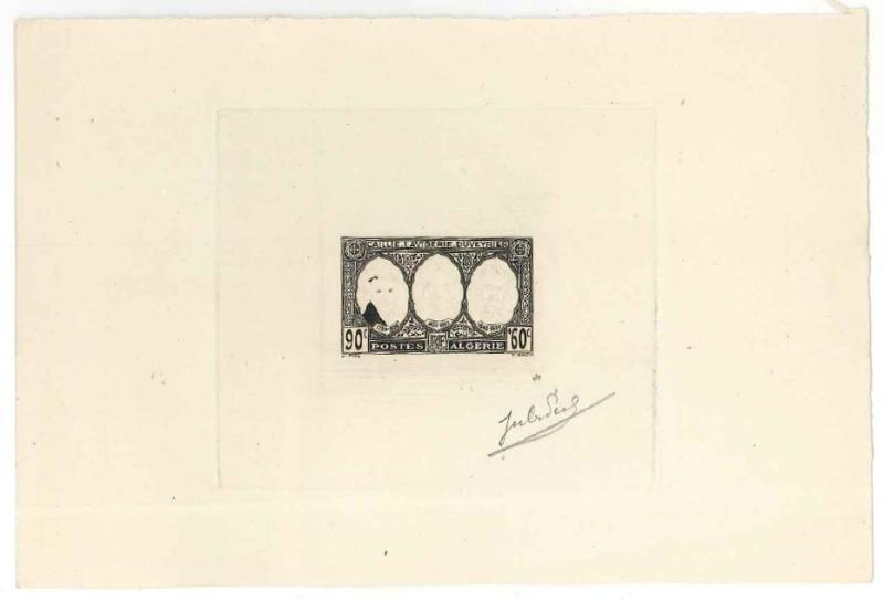Algeria_1939_Yvert_150-Scott_B29_1er_etat_black