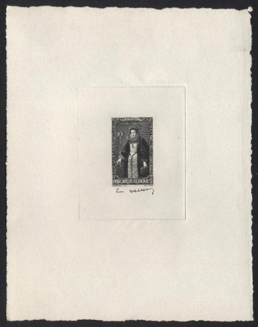 Monaco_1942_Yvert_236a-Scott_B63_unadopted_engraving_Jeanne_Grimaldi_black_a_AP