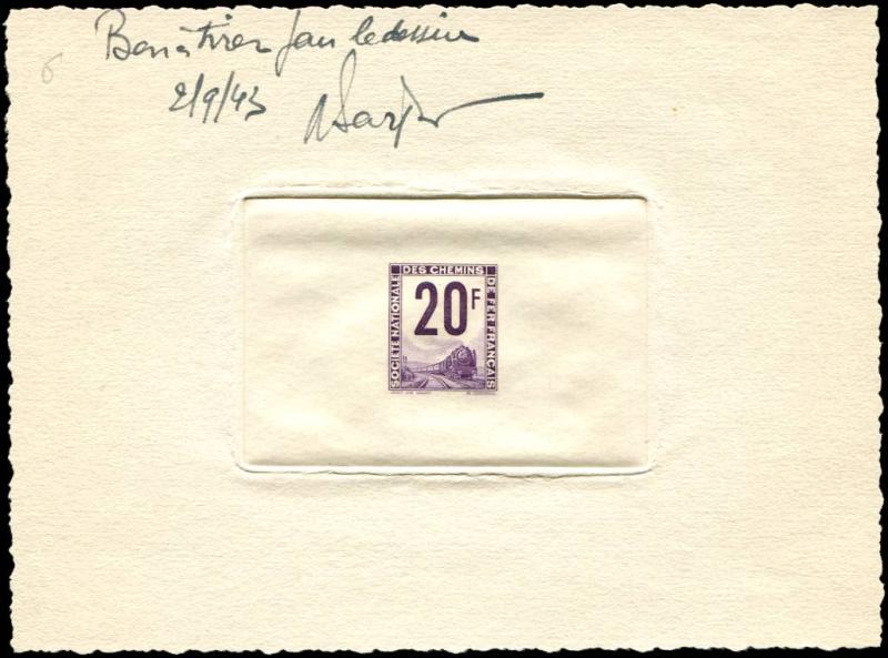France_1944_Yvert_Colis_Postaux_Petits_11-Scott_dark-violet_bon_a_tirer_aa