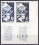 France_1954_Yvert_974-Scott_715_pair_a