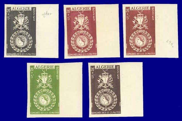Algeria_1952_Yvert_296a-Scott_B65_unadopted_20f_+_5f_Medaille_militaire_g_ESS
