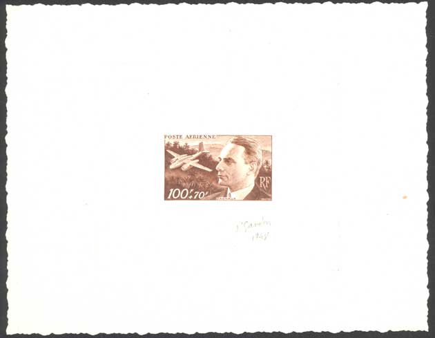 France_1948_Yvert_PA22-Scott_CB2_brown_bb