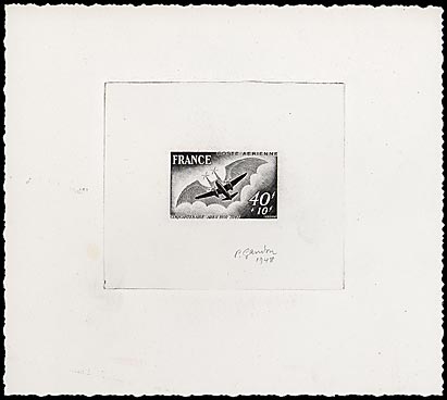 France_1948_Yvert_PA23-Scott_CB3_black_aa