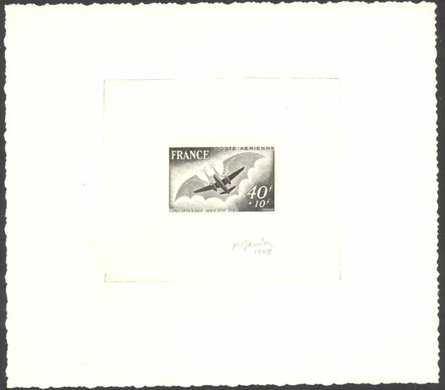 France_1948_Yvert_PA23-Scott_CB3_black_ab