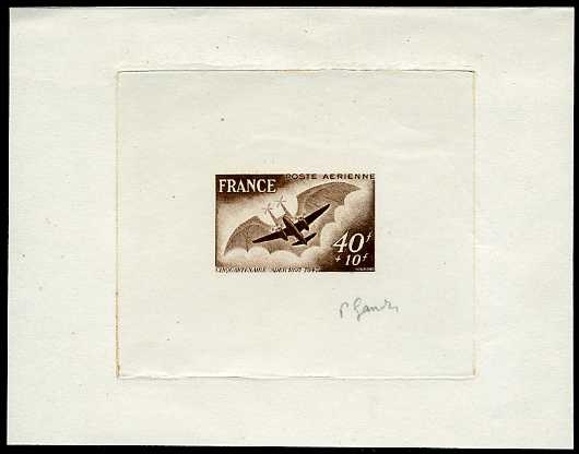 France_1948_Yvert_PA23-Scott_CB3_brown_c