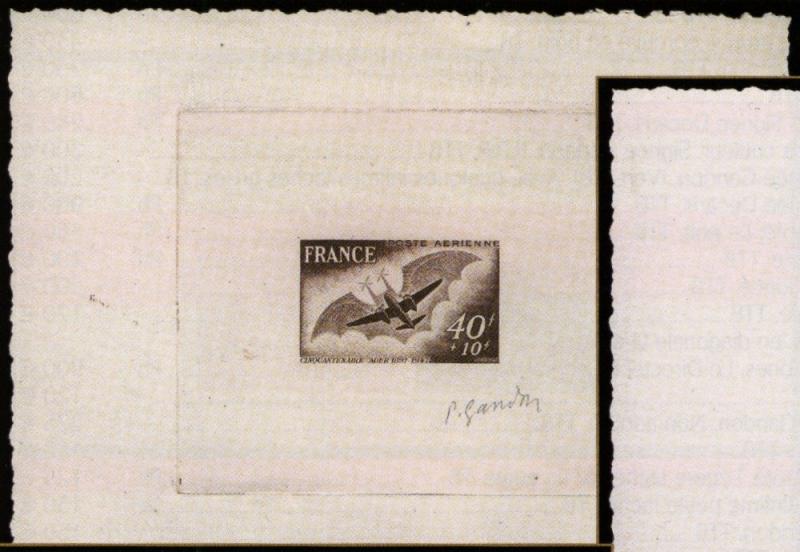 France_1948_Yvert_PA23-Scott_CB3_brown_f