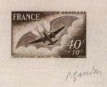 France_1948_Yvert_PA23-Scott_CB3_brown_f_detail