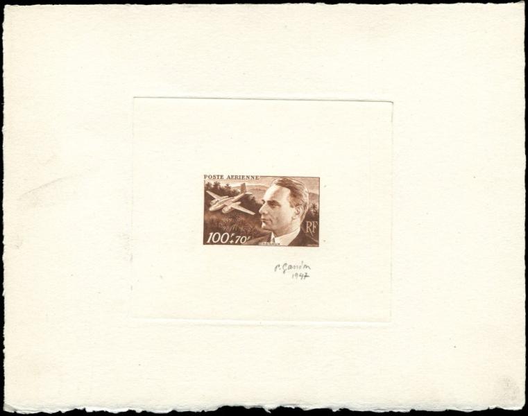France_1948_Yvert_PA22-Scott_CB2_brown_a