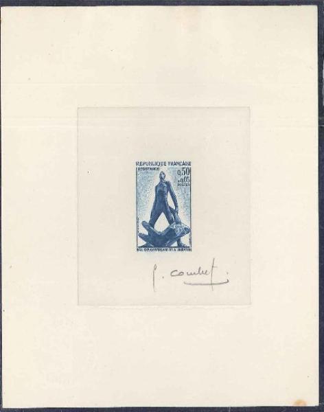 France_1964_Yvert_1411-Scott_B381_blue