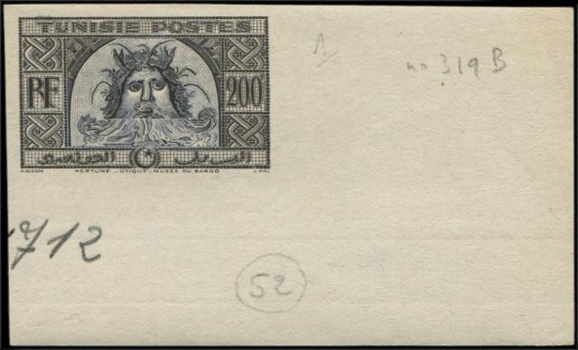 Tunisia_1948_Yvert_319B-Scott_193b_unadopted_200f_Neptune_type_II_k_ESS