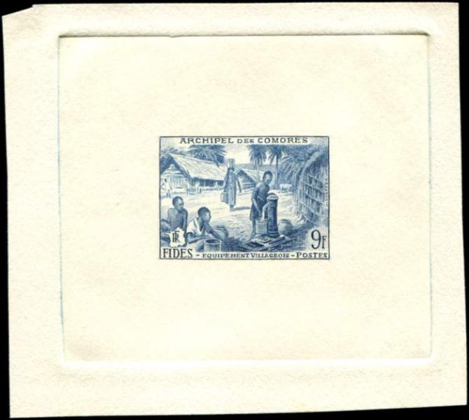 Comores_1956_Yvert_14-Scott_43_blue_c