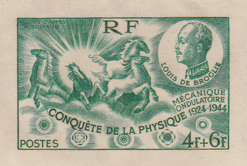 France_1944_Yvert_617b-Scott_B184_unadopted_4f_+_6f_Louis_de_Broglie_RF_green_1306_CP_detail