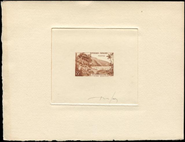 France_1957_Yvert_1125a-Scott_850_unadopted_Guadeloupe_brown_AP