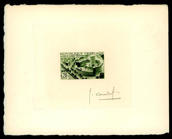 France_1963_Yvert_1402-Scott_1079_green_aa
