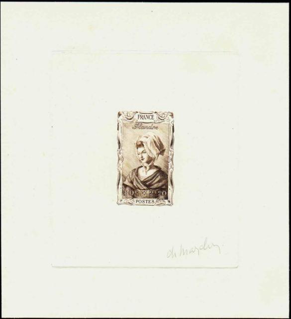 France_1944_Yvert_594c-Scott_B168c_unadopted_80c_+_2f20_Flandre_brown_AP
