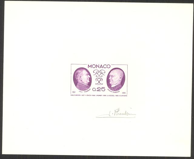 Monaco_1976_Yvert_1045a-Scott_1011_unadopted_Jean_and_Jerome_Tharaud_lilac_ab_AP
