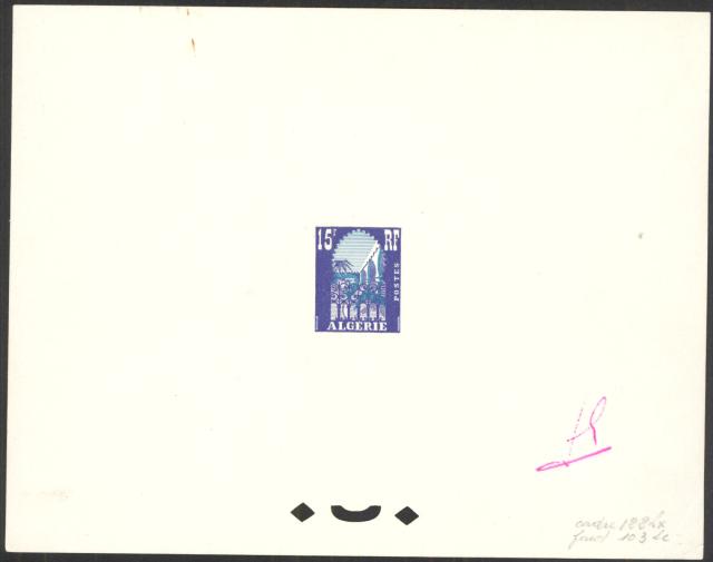 Algeria_1954_Yvert_314a-Scott_258_unadopted_15f_Musee_du_Bardo_blue_122_Lx_blue_103_Lc_typo_CP