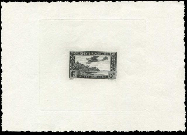 Polinesia_Oceanie_1934_Yvert_PA1a-Scott_C1_seaplane_unissued_in_TD_black_c_AP
