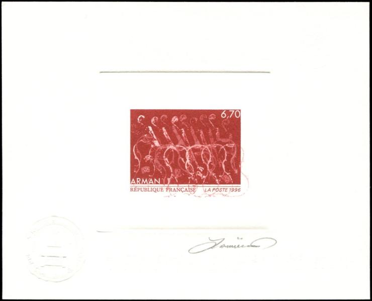 France_1996_Yvert_3023-Scott_2535_red-brown_in_TD
