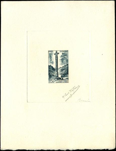 Andorra_1955_Yvert_146-Scott_132_blue-grey_b