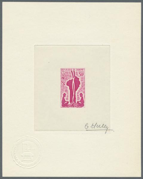 Dahomey_1966_Yvert_244-Scott_224_lilac-red