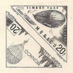 Monaco_1953_Yvert_Taxe_50-51-Scott_J45a_1er_etat_black_detail