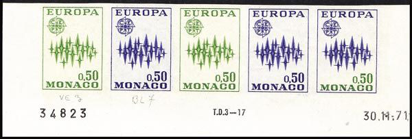 Monaco_1972_Yvert_883-Scott_831_five_b