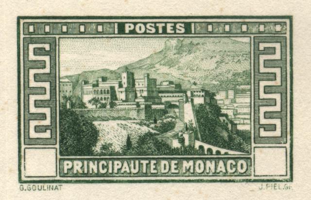 Monaco_1933_Yvert_121a-Scott_120_unadopted_Princes_Palace_etat_green_aa_AP_detail