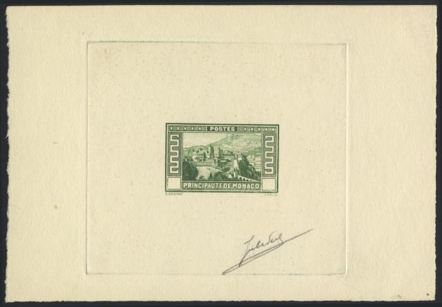Monaco_1933_Yvert_121a-Scott_120_unadopted_Princes_Palace_etat_green_ab_AP