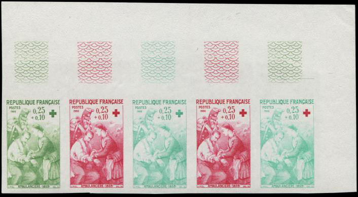 France_1966_Yvert_1508-Scott_B402_five_c